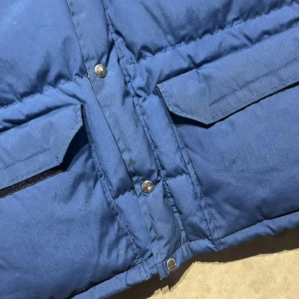 Vintage 70s The North Face Blue Talon Down Puffer Jacket